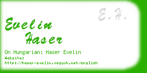 evelin haser business card